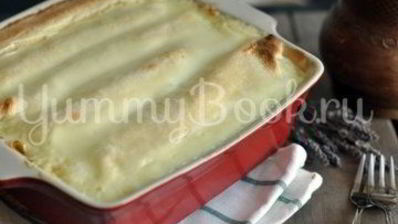 блинчики с творогом, запеченные в сметане