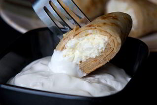 Блинчики с творогом