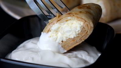 блинчики с творогом