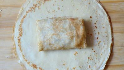 блинчики с ветчиной и сыром