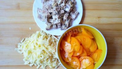 блинчики с ветчиной и сыром