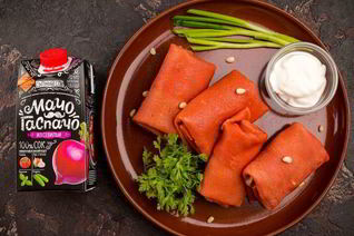 Блинчики со свекольным соком