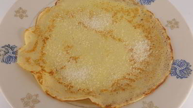 блинчики заварные с сахаром