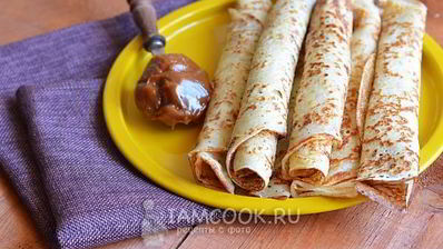 блины без яиц на молоке