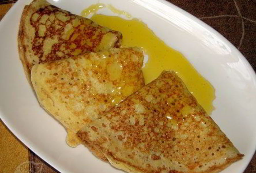 Блины кукурузные заварные к Масленице