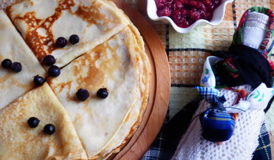 Рецепт блинов на кипятке и молоке