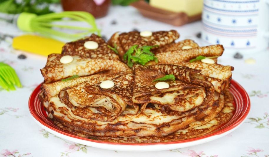 Рецепт блинов на кислом молоке с дырочками