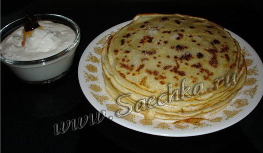 Рецепт блинов русских