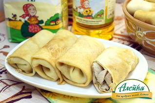 Блины с курицей