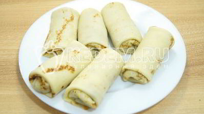 блины с мясом и грибами