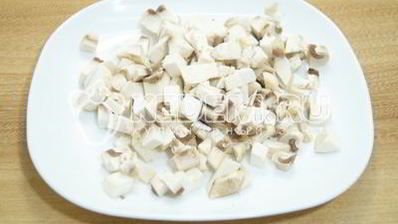 блины с мясом и грибами