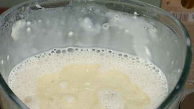 блины с начинкой из риса, грибов и курицы