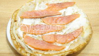 блины с семгой