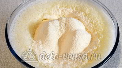 блины с сыром и зеленью