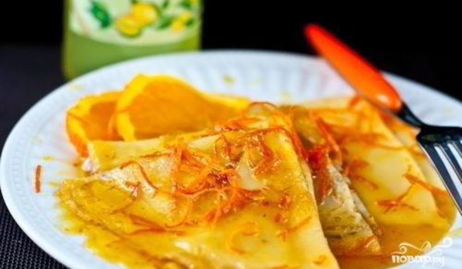 Рецепт блинов сюзетт