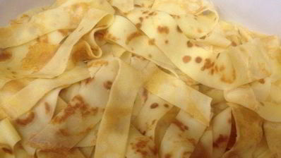 блины, запеченные в белковой пене