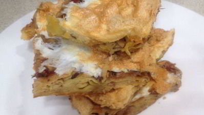 блины, запеченные в белковой пене