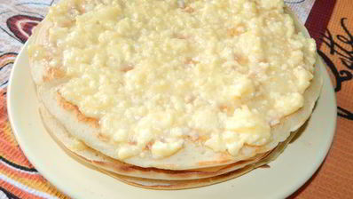 дрожжевые блины с заварными яйцами