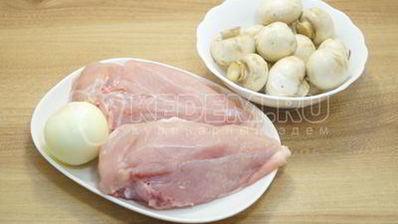 фаршированные блины с курицей и грибами