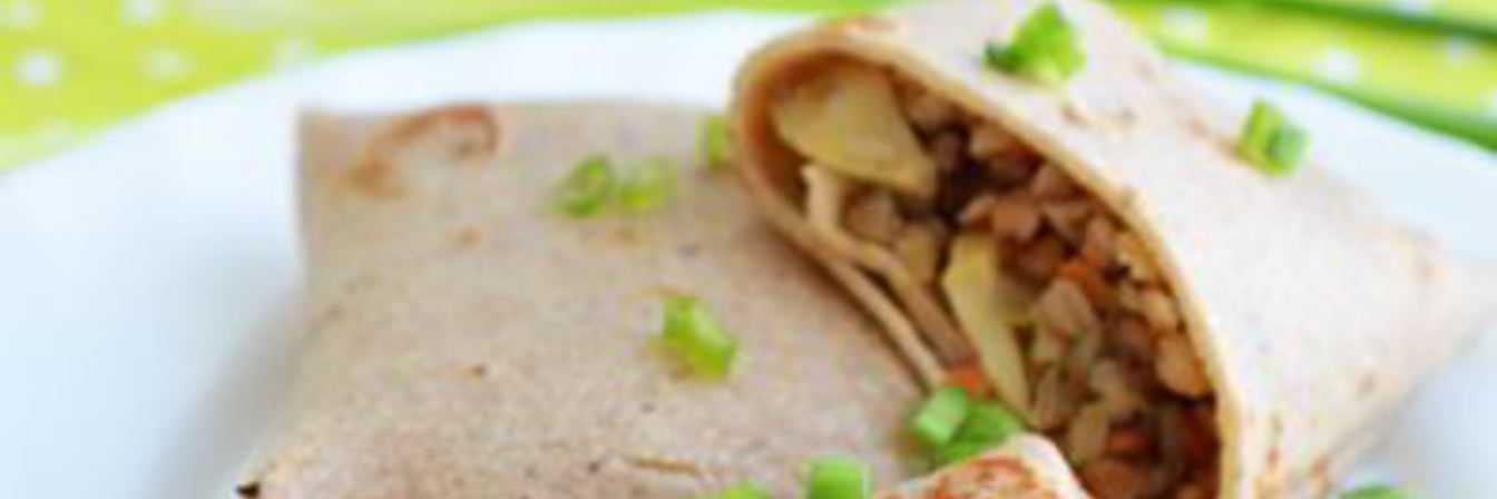 Гречневые блинчики с шампиньонами и фаршем из индейки