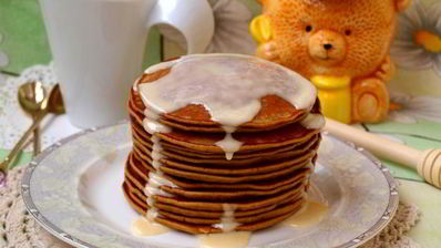 медово-кофейные панкейки