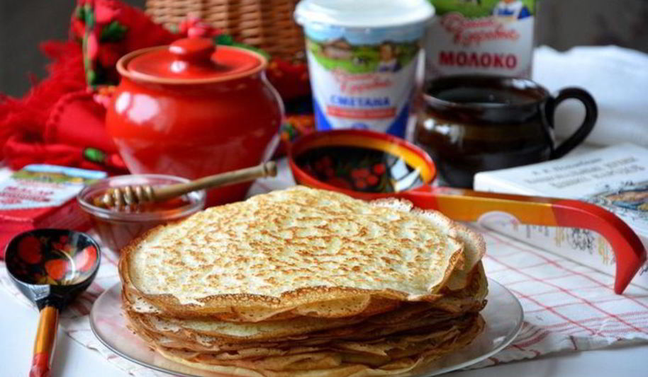 Рецепт пшеничных красных блинов