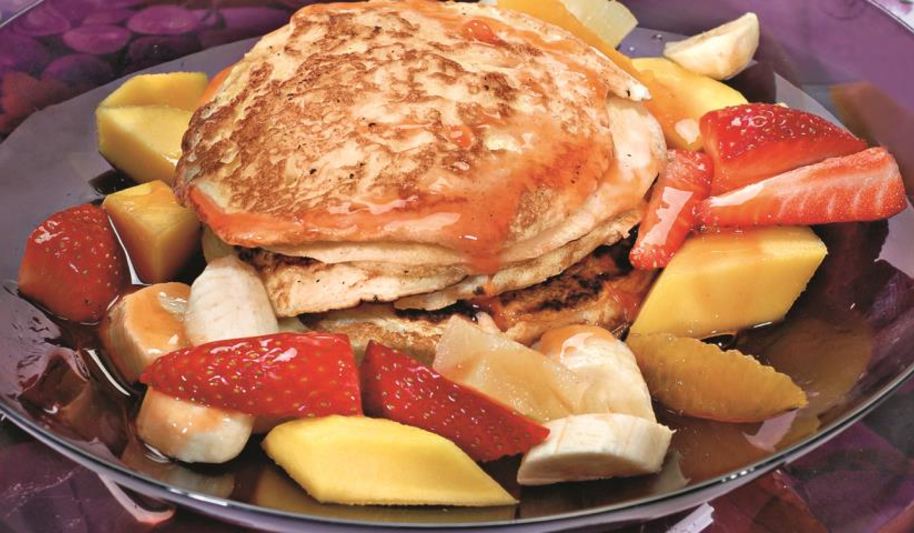 Рецепт рисовых блинов с фруктами