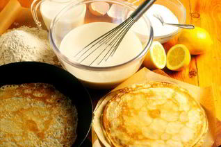 Тонкие ажурные блины на молоке