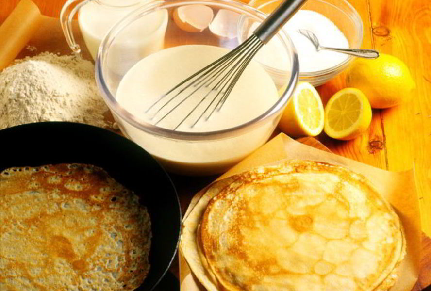 Тонкие ажурные блины на молоке