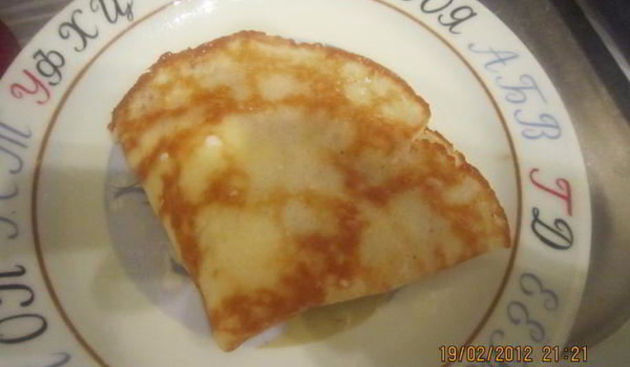 Рецепт тонких блинчиков на кефире