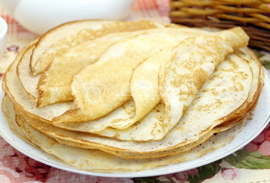 Тонкие блинчики на молоке