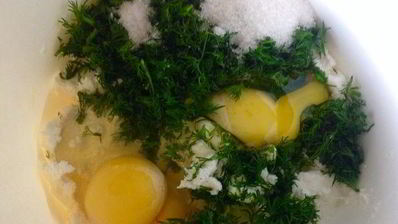 творожные блины с зеленью