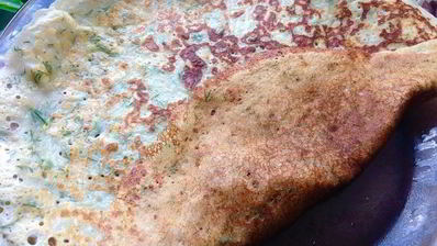 творожные блины с зеленью