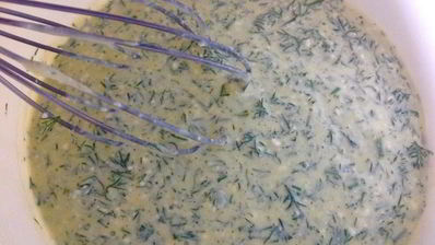 творожные блины с зеленью