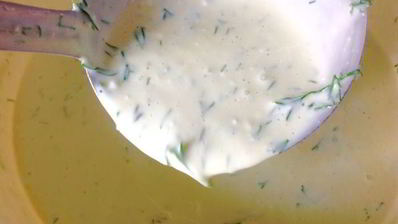 творожные блины с зеленью