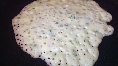 творожные блины с зеленью