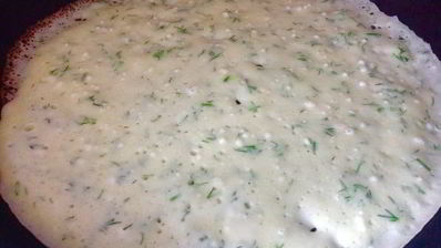 творожные блины с зеленью