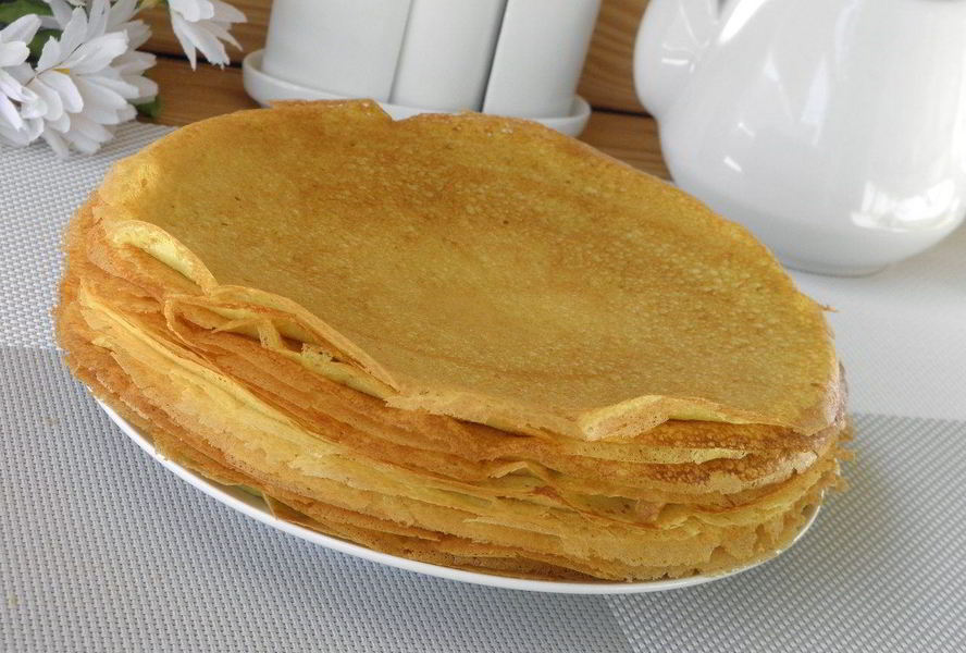 Вкусные блинчики на молоке