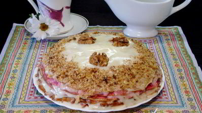 ячневые блины с творогом