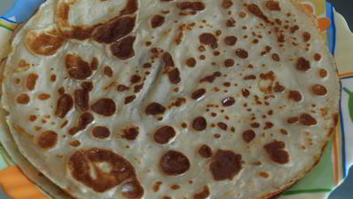 заварные блины на сгущенном молоке