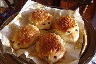 Булочки Ежики