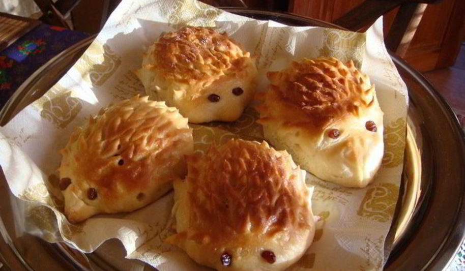 Рецепт булочек ежики