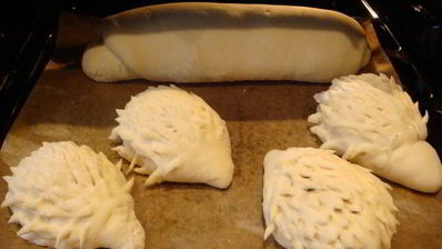 булочки ежики