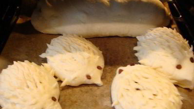 булочки ежики