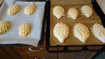 булочки ежики