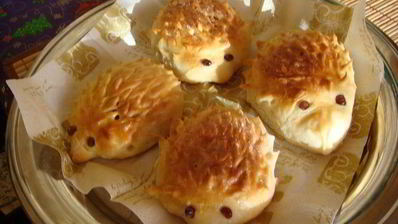 булочки ежики