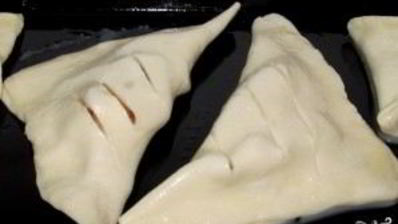 булочки из слоеного теста с яблоками