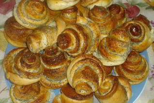 Булочки Розочки с маком