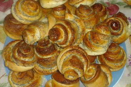 Булочки Розочки с маком