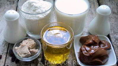 булочки с изюмом и сгущенкой